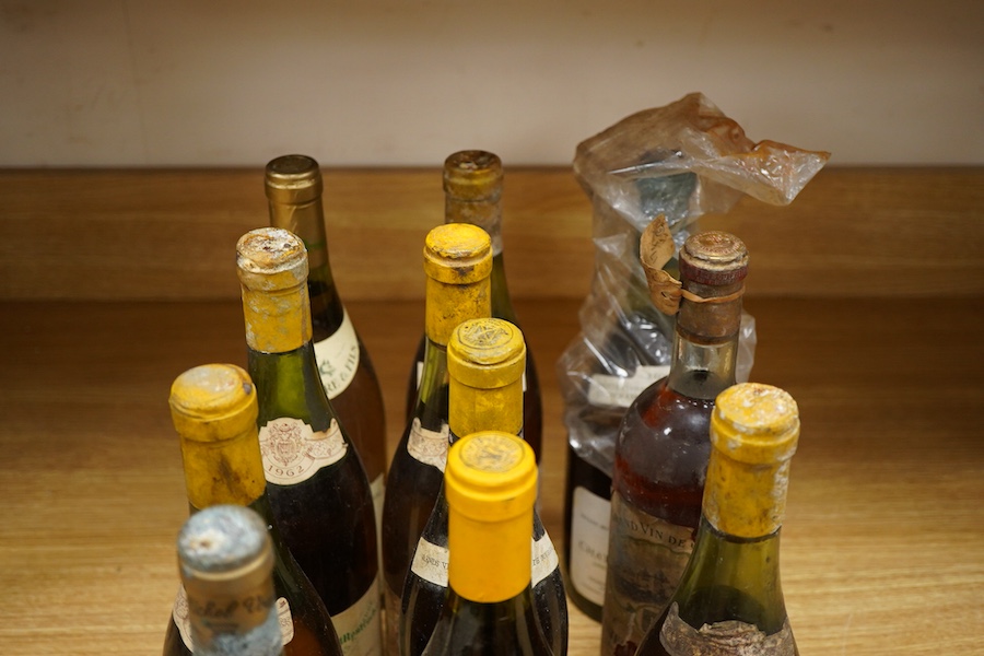 Bouchard P & F Montrachet Grand Cru, 1985, one bottle, Chevalier-Montrachet Lebegue Bichot et Cie, 1962, three bottles, Corton-Charlemagne, 1978 and 1979, Joseph Drouhin Montrachet 1971, Château Carbonnieux Grand Vin de